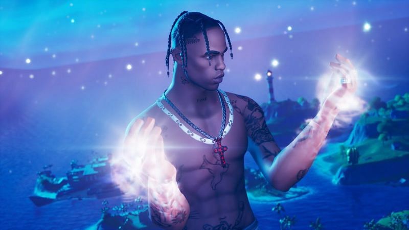 The Travis Scott skin might make a comeback to Fortnite in Season 8 (Image via Twitter/decalzFN)