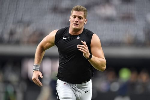 Las Vegas Raiders defensive end Carl Nassib