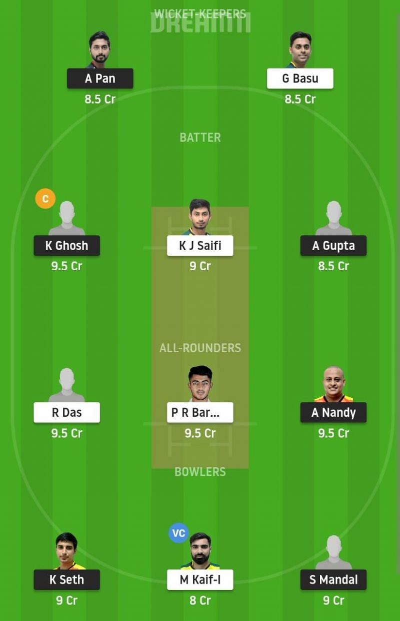 KC vs KB Dream11 Fantasy Suggestion #2