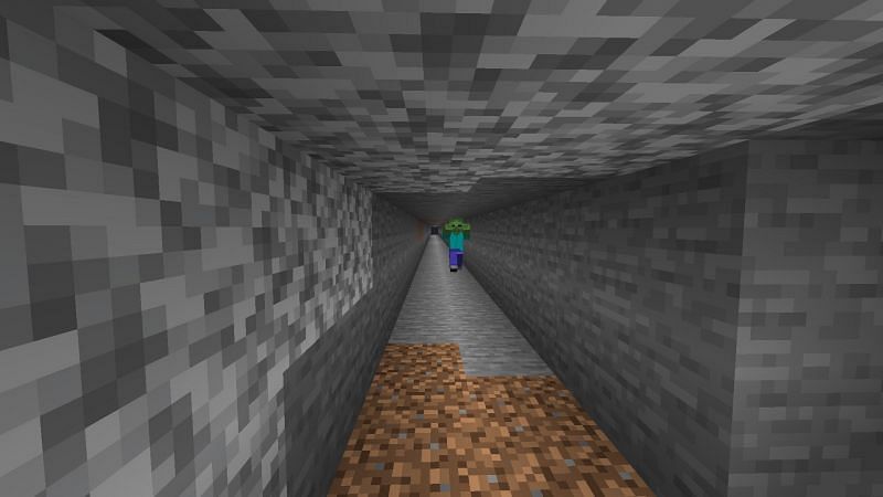 A strip mine is the most common way for players to find diamonds but requires a lot of mining. Image via Minecraft