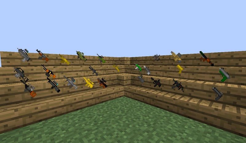 Better guns for TheGunMod (Image via Minecraft)