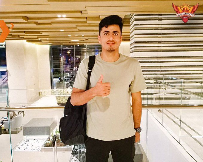 Mujeeb-ur-Rahman has landed in Dubai for the second phase of IPL 2021 (Credit: Twitter)
