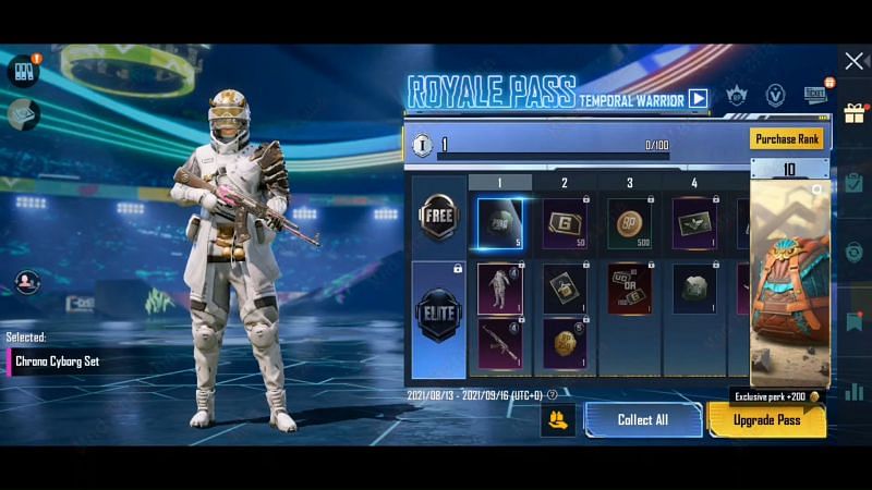 Chrono Cyborg Set is another reward of this rank (Image via YouTube/Mad Tamizha)