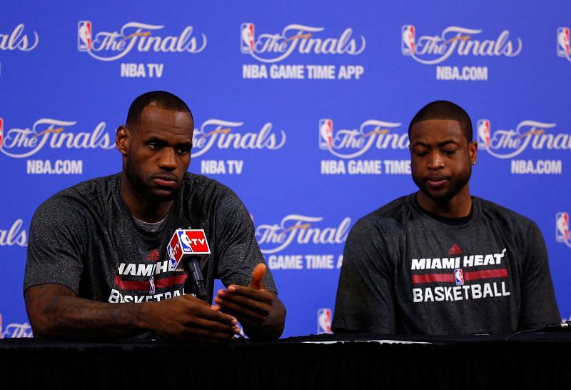 LeBron James and Dwyane Wade (right) won two championships together.