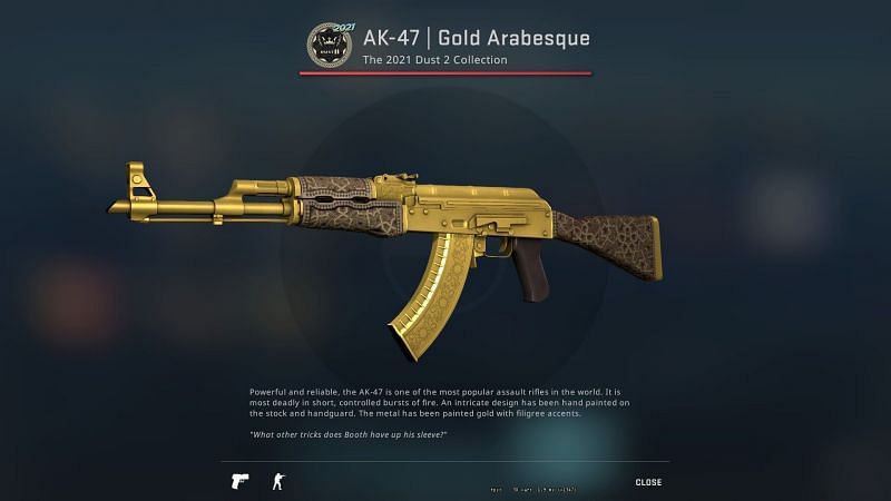 The new Dust II Collection AK-47 skin in CS:GO
