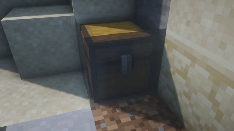 A buried treasure in the game (Image via Minecraft)