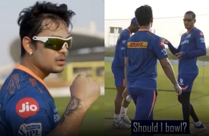 IPL 2021: [Watch] Ishan Kishan wins a bowl out challenge during Mumbai Indians practice session; teases Rahul Chahar and Jayant Yadav