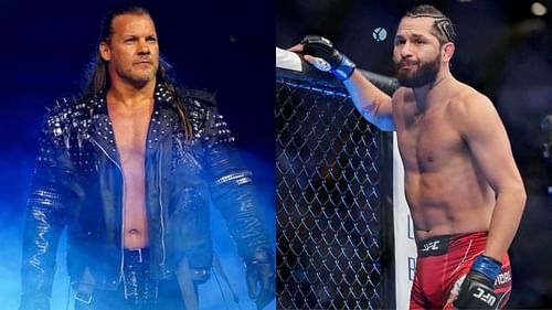 Chris Jericho (left) and Jorge Masvidal (right) [Left Image Courtesy: @allelitewrestling on Instagram]