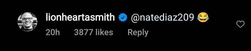 Anthony Smith&#039;s reply to Nate Diaz