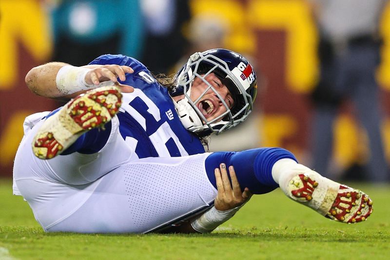 Nick Gates injury: Giants guard's leg-break potentially career-ending