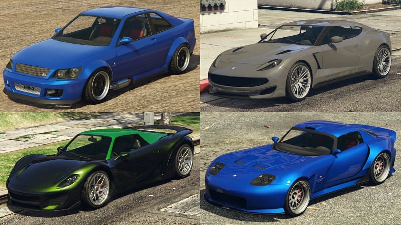 Some of the best cars to modify for improved performance (Images via Rockstar Games)