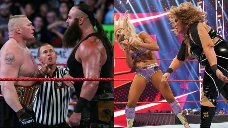 Brock Lesnar vs. Braun Strowman; Charlotte Flair vs. Nia Jax