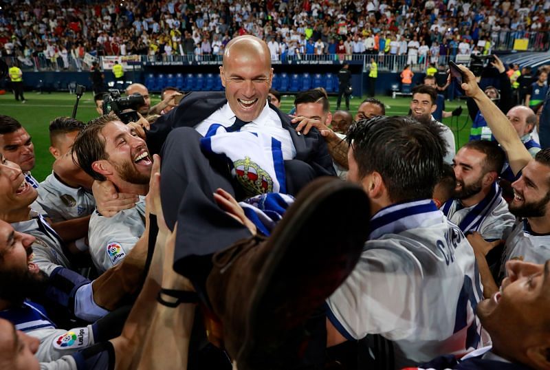 Under Zidane, Real Madrid won three consecutive Champions League trophies