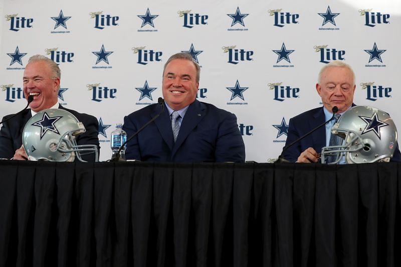 Dallas Cowboys owner Jerry Jones with Head Coach Mike McCarthy