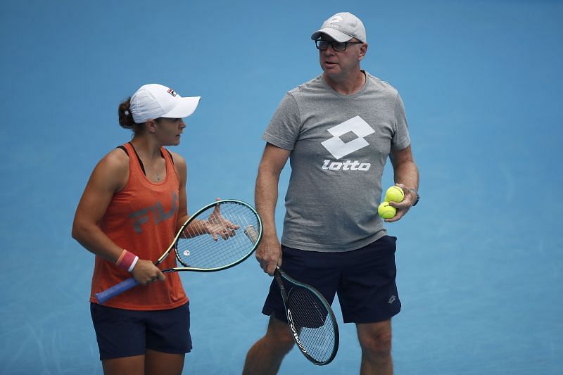 Ashleigh Barty with coach Craig Tyzzer