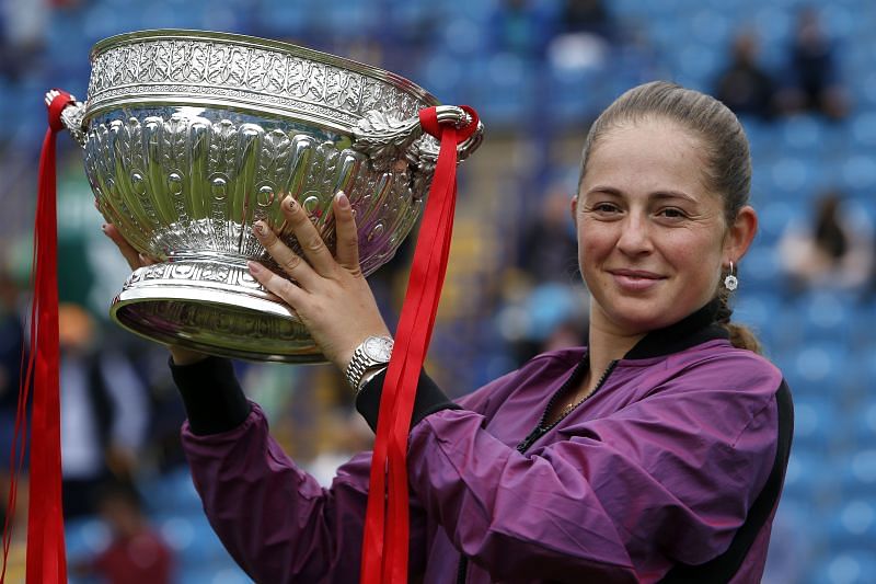 Jelena Ostapenko is aiming for her second title of the season after winning the 2021 Eastbourne Open.