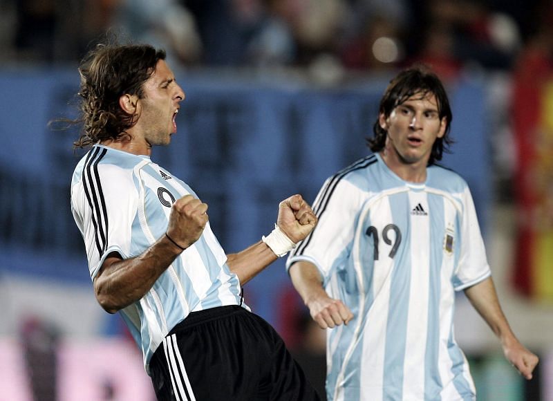 The attacker was sent off in less than two minutes during his first match for Argentina