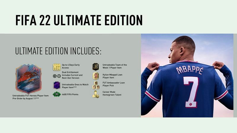 FIFA 22 Ultimate Edition (Image via EA Sports)