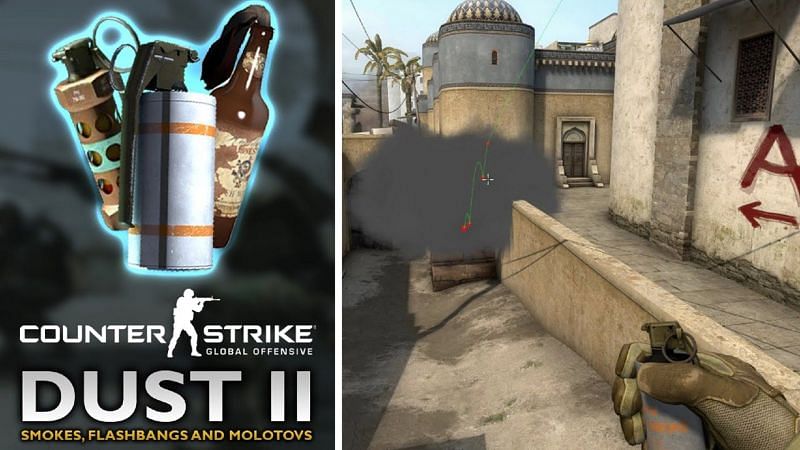 5 best grenade spots on Dust 2 map in CS:GO