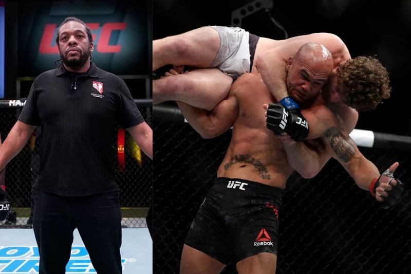 What did Robbie Lawler say to referee Herb Dean after an early stoppage