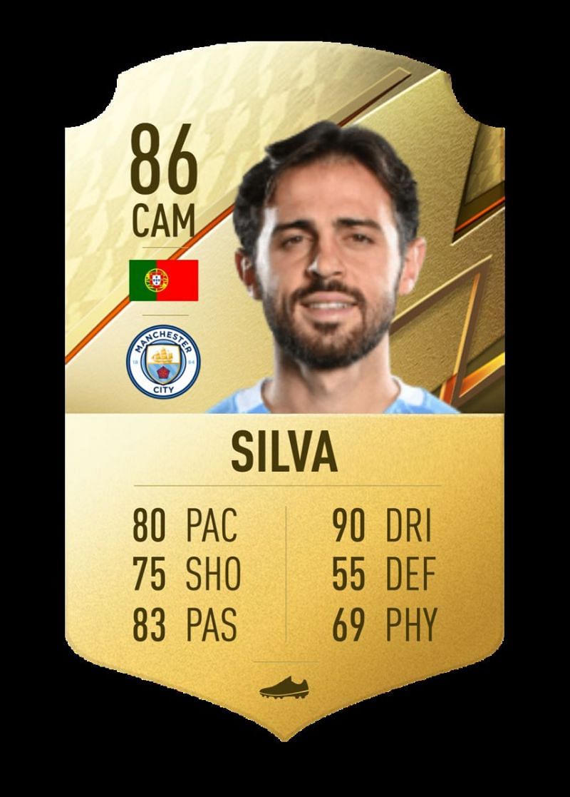 Bernardo Silva has been a vital cog of the Manchester City winning machine (Image via EA Sports - FIFA 22)