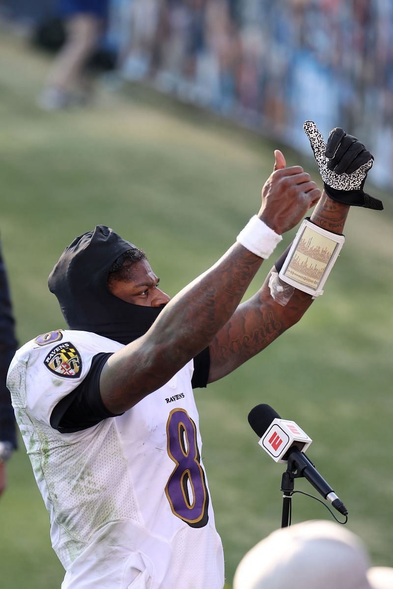 Lamar Jackson happy to get 'monkey off back' after inspiring