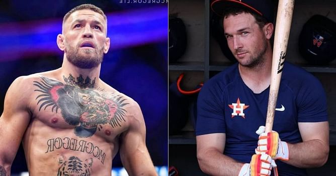 Photo: When MLB star Alex Bregman met Conor McGregor backstage at UFC 205