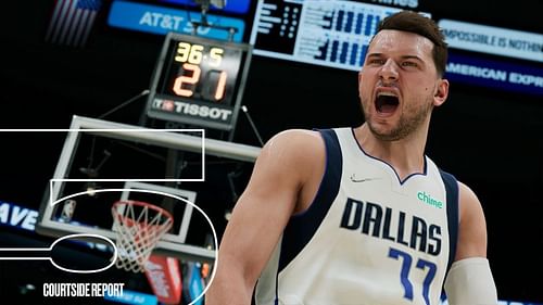 Luka Doncic of the Dallas Mavericks [Image source: NBA 2K banner]