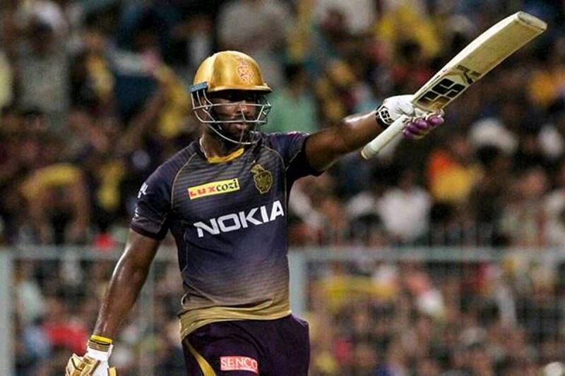 Andre Russell playing for KKR