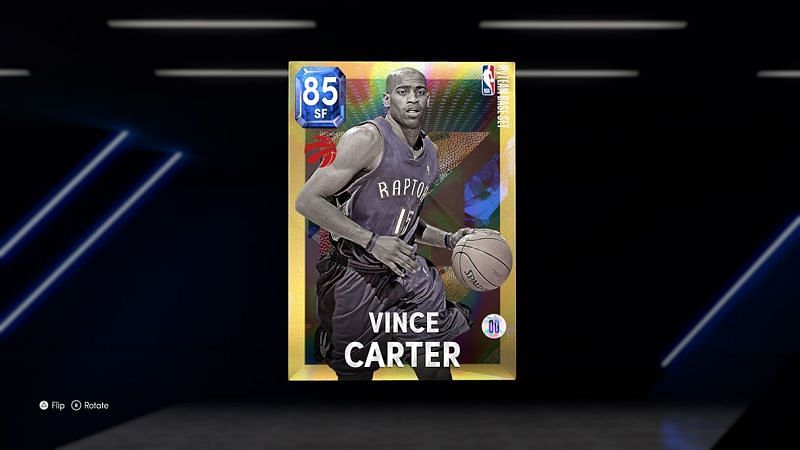 Vince Carter Holo Player Card in NBA 2K22 MyTeam [Source: NBA 2K22 Courtside Report]