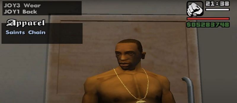 CJ в ожерелье (Изображение предоставлено Rockstar Games)