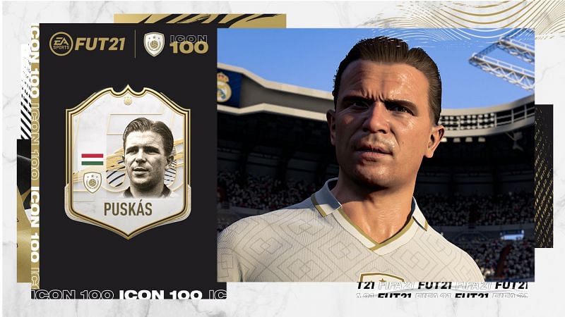 Ferenc Puskas is often regarded as the greatest player of the 20th century. Here, he is being honored by EA Sports game FIFA 21 by representing him as an Icon.