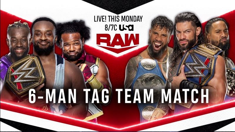 The New Day will face The Bloodline tonight on WWE RAW.