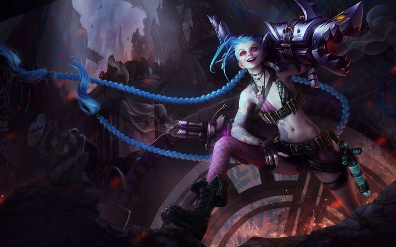 Jinx takes a few games to get familiar with, however, is a top pick for new players nonetheless (Image via Riot Games)