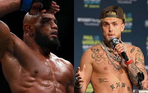 Yoel Romero (left); Jake Paul (right)