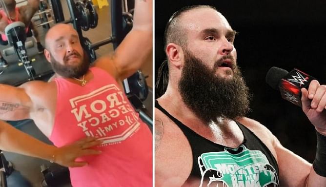 Top female WWE star interrupts Braun Strowman's gym session