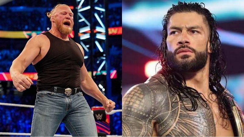 WWE सुपरस्टार ब्रॉक लैसनर और यूनिवर्सल चैंपियन रोमन रेंस