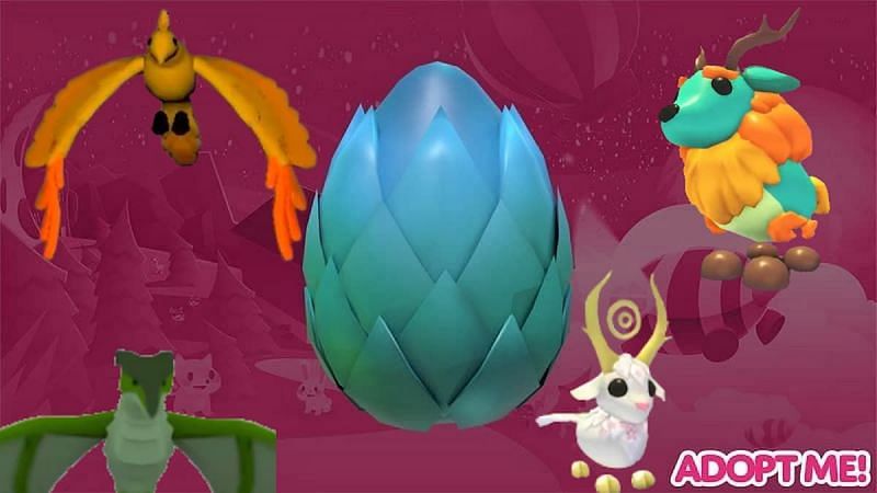 Mythic Egg pets in Adopt Me! (Image via Roblox Corporation)