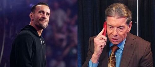 CM Punk (Left) and Vince McMahon (Right)