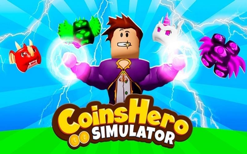 Roblox Coins Hero Simulator is a large collectathon (Image via Oh My Crazy Games)