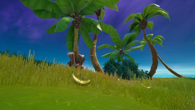 Loopers need to consume bananas to finish quests from NPCs in Fortnite Season 8 (Image via Try Hard Guide)