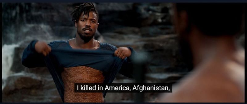 Killmonger in Black Panther (2018) (Image via Marvel Studios)