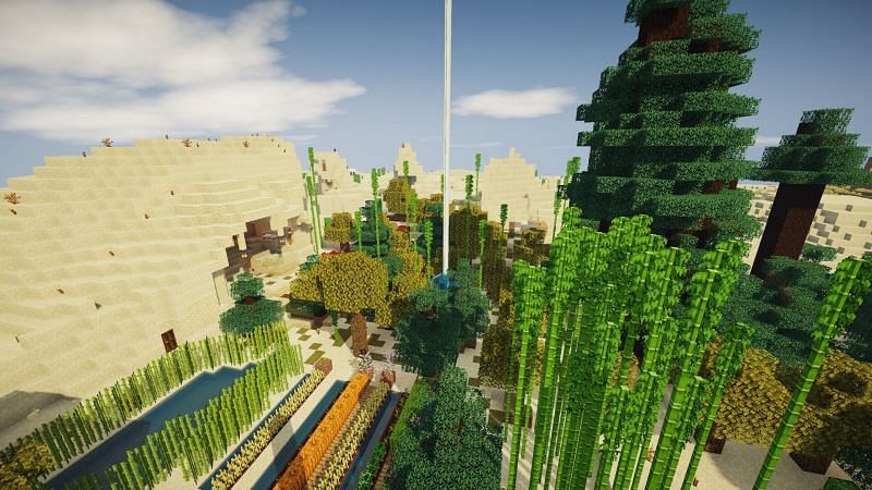 The Chocapic13 lite shaders (Image via Minecraft)