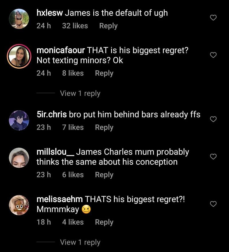 Internet reacts to James Charles&#039; Instagram Q&amp;A 1/3 (Image via Instagram/defnoodles)
