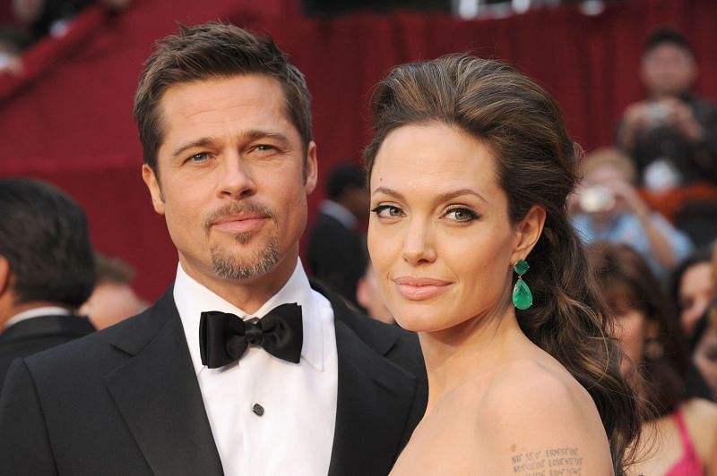 Angelina Jolie and Brad Pitt at the 81st Academy Awards. (Image via Getty Images)
