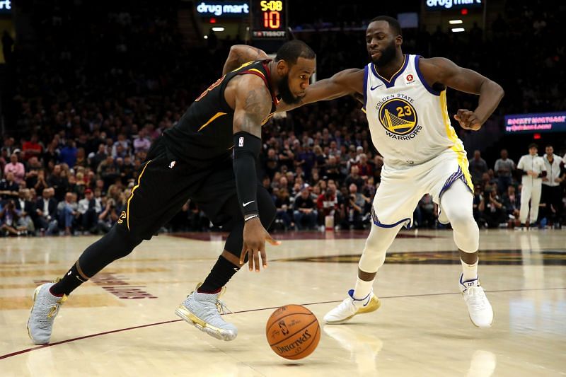 LeBron James and Draymond Green are among the five frontcourt players with the most assists.