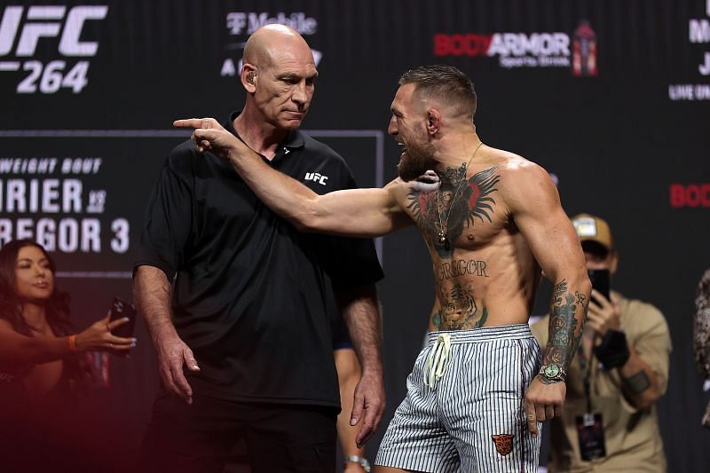 Conor McGregor at the UFC 264 Weigh-ins