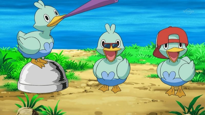 A Trio of Ducklett in the anime (Image via The Pokemon Company)