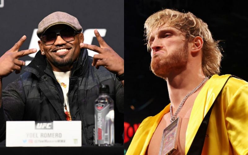 Yoel Romero (left); Logan Paul (right)