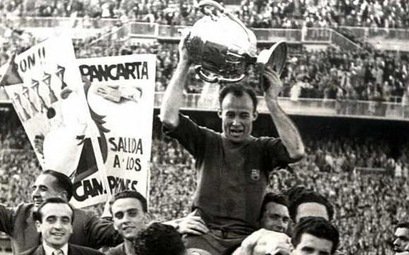 Cesar Rodriguez won five league titles with Barca